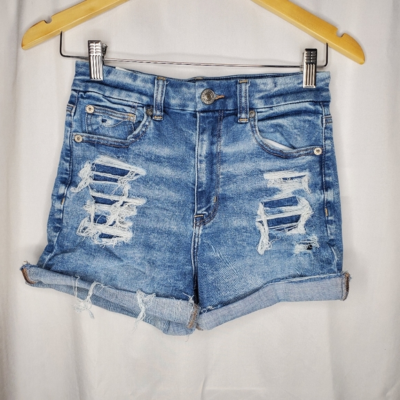 ◇◇ American Eagle Next Level Stretch Distressed Shorts Size 2 - Picture 1 of 6